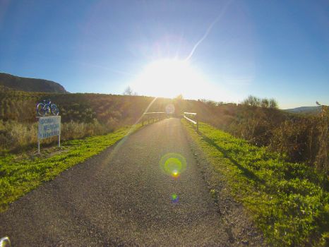 Bicicleta en Camino Natural en los alrededores de Doña Mencía