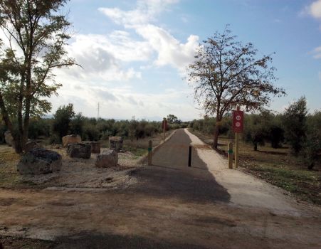 El Camino discurre por una antigua plataforma ferroviaria