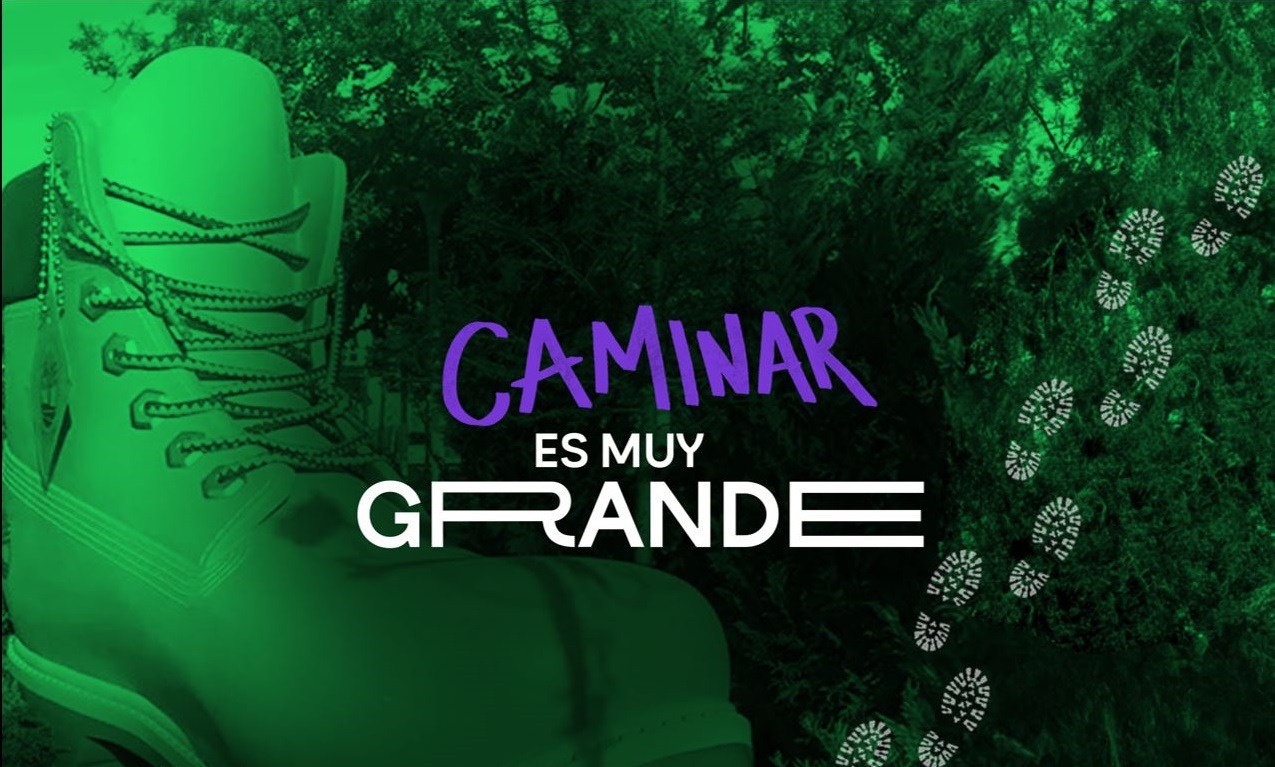 Imagen promocional de la acción trasmedia "Caminar es muy grande"