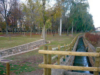 Desvío del Camino Natural por el Parque de la Dehesa de Ágreda.