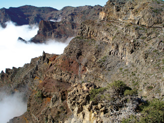 Vistas del Parque Natural de la Caldera de Taburiente 