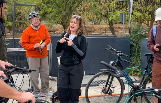 Cati Molina en eventos de cicloturismo 