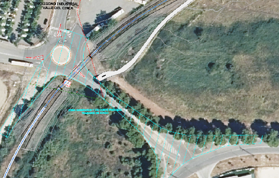 Instalación pasarela en CN Barbastro-Castejón del Puente-Monzón