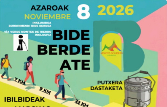 Bideberdeate 2026 invita a descubrir el Camino Natural Vía Verde Montes de Hierro