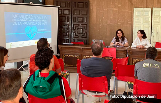 Taller de movilidad y salud en los Caminos Naturales Vías Verdes de Jaén 