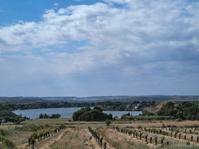 View of the Utxesa reservoir from the Carrassumada hermitage