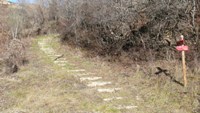 Tramo acondicionado con escalones de piedra entre Sauri y Llesui