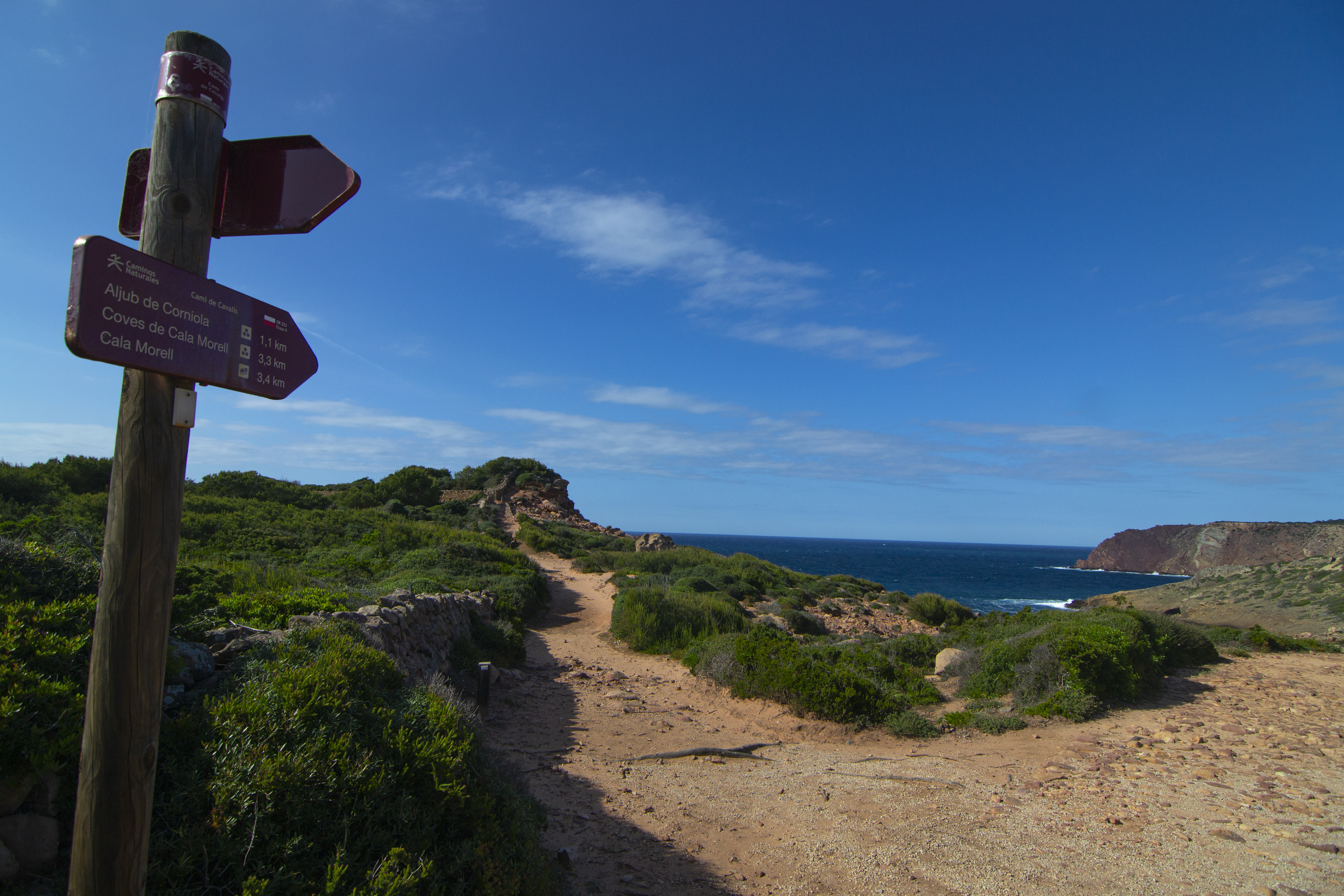 Camino Natural Camí de Cavalls. Etapa 8: Cala de Algaiarens -  Cala Morell