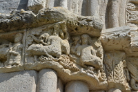 Ermita de  Santa Cecilia. Detalle de la portada