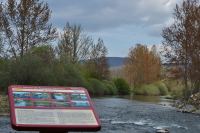 El río Pisuerga a las afueras de Vado