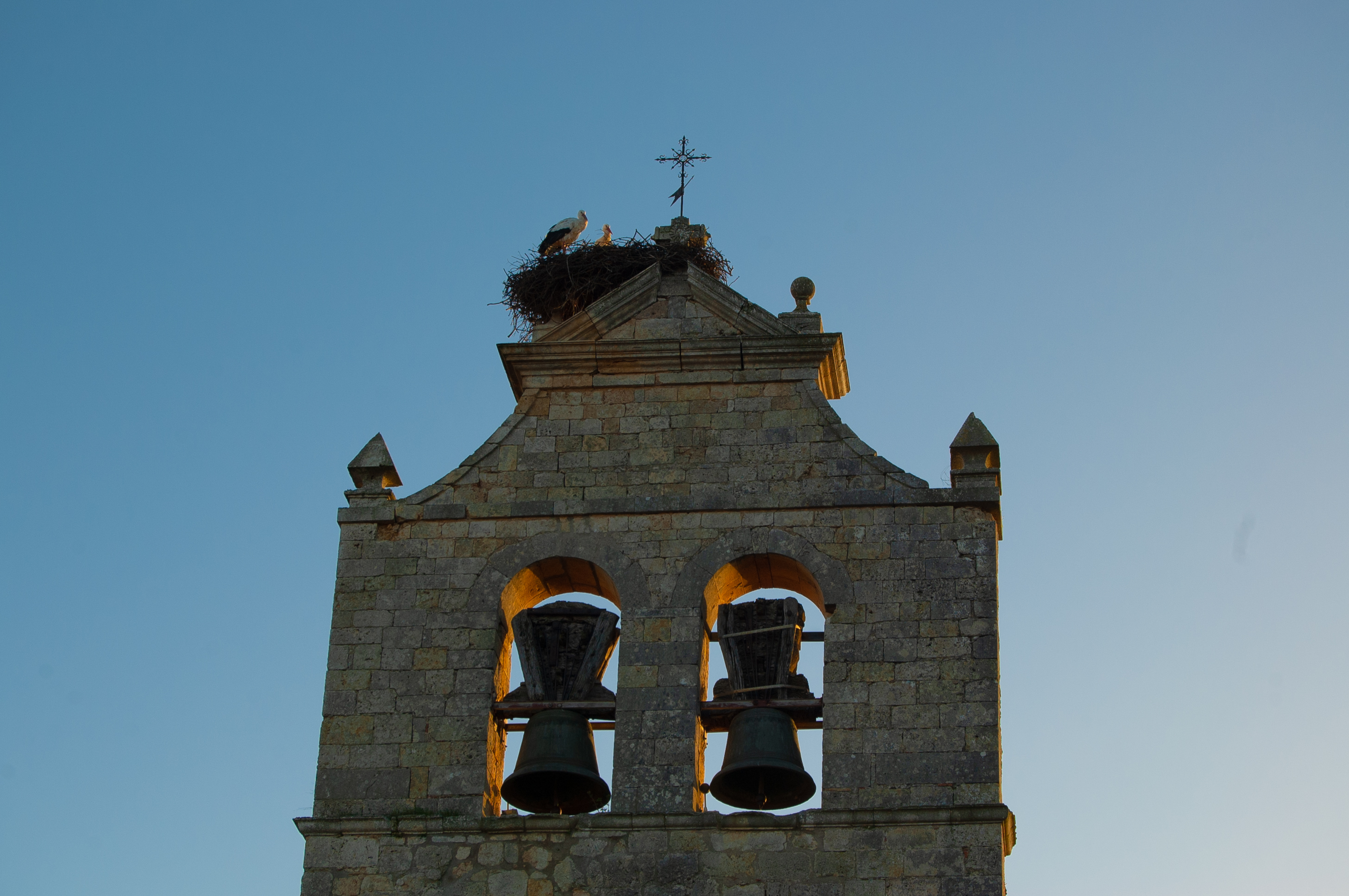 Campanario de la iglesia de Saldaña de Burgos