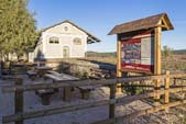 Área de descanso en antigua estación de Abejar