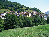 Panorámica del pueblo de Bárzana