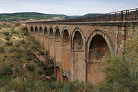 Uno de los viaductos en el último tramo del Camino