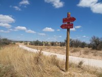 Poste direccional en el Camino