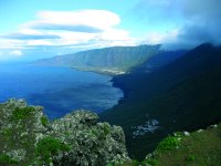 Panorámica de El Valle de El Golfo en el entorno del Mirador de Bascos