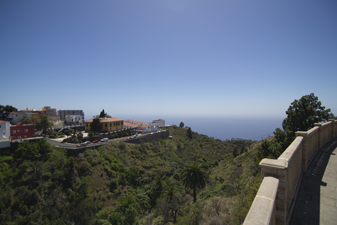 Vistas del océano y las casas de Tijarafe