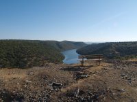 Vista del río Tajo desde un mirador próximo a Aldeanueva de Barbarroya