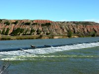 Azud del río Ebro en la mejana de la Mosquera