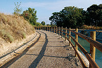 Recorrido del camino paralelo al canal de Zaidín