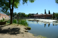 Vista del Canal de Castilla desde la dársena de Palencia<br/>