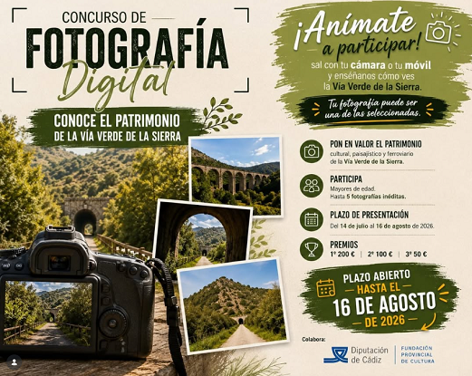Concurso de Fotografía “Conoce el patrimonio de la Vía Verde de La Sierra”