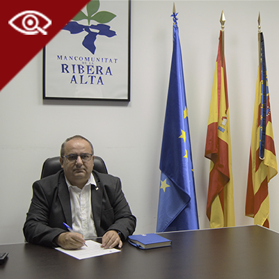 txemapelaeminiz.png Txema Peláez, presidente de la Mancomunitat de la Ribera Alta